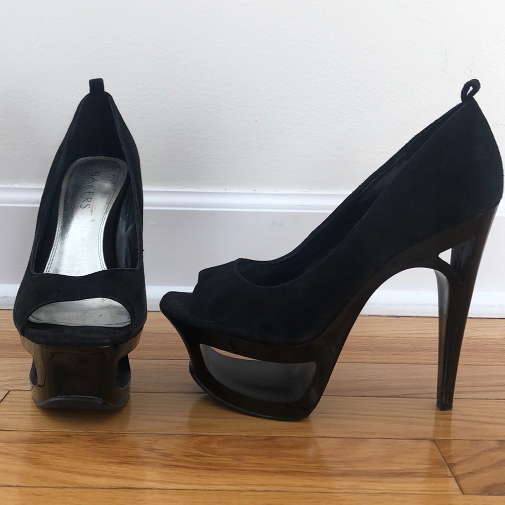 Black Platform heels